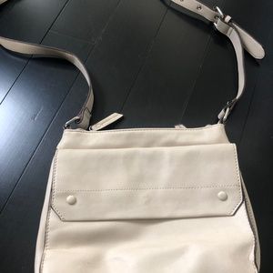 Light beige cross body bag